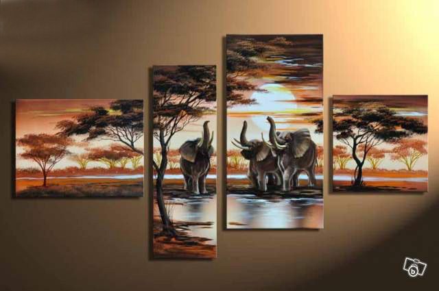 hand-painted-wall-art-Hill-African-font-b-elephants-b-font-animals-decoration-abstract-Landscape-oil.jpg