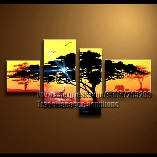 New-Design-Framed-4-Panels-100-Handpainted-High-End-Huge-Amazing-font-b-Modern-b-font.jpg