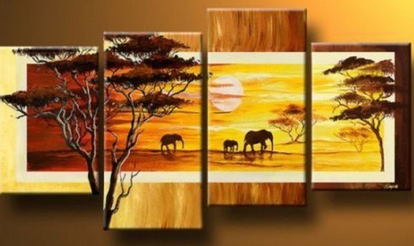 Modern-Oil-font-b-Painting-b-font-On-Canvas-font-b-Elephant-b-font-Guaranteed-100.jpg