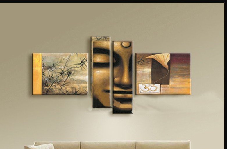 Framed-4-Panels-100-Handpainted-High-End-font-b-Large-b-font-Buddha-Painting-Modern-font.jpg