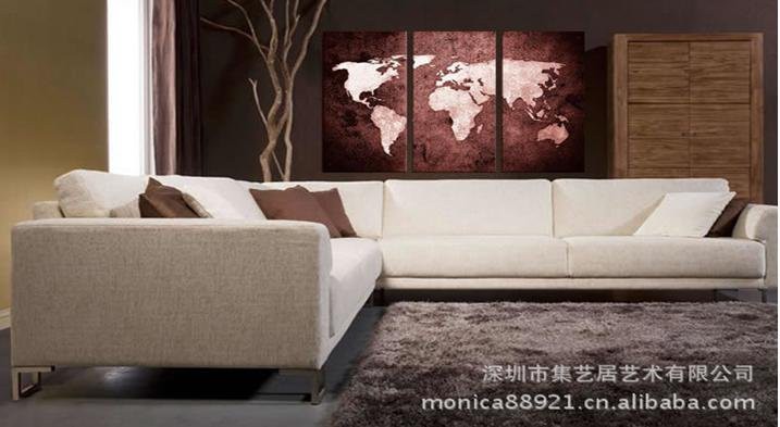 Free-Shippig--The-Word-Map-100-Handpainted-Modern-Oil-Painting-On-Canvas-Top-Home-Decoration-2.jpg