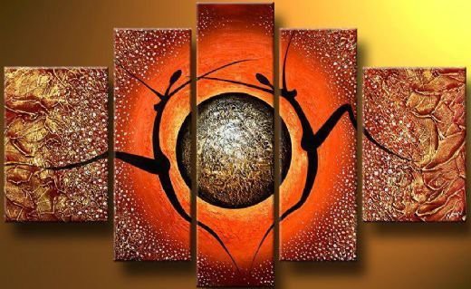 hand-painted-oil-wall-art-Dance-the-sky-beauty-wall-decoration-Landscape-wood-font-b-Framed.jpg