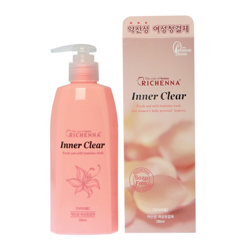 296 .   Richenna INNER CLEAR FEMININE WASH     200 .