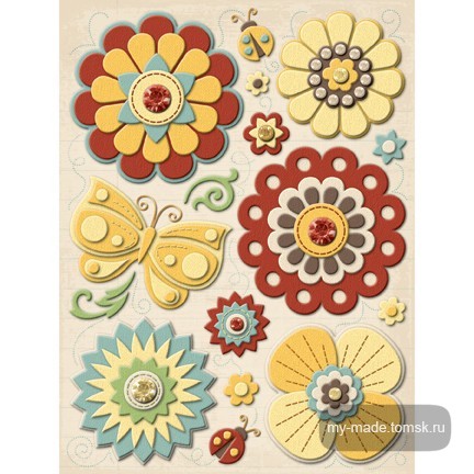  Wild Saffron Felt Flowers, 155+%