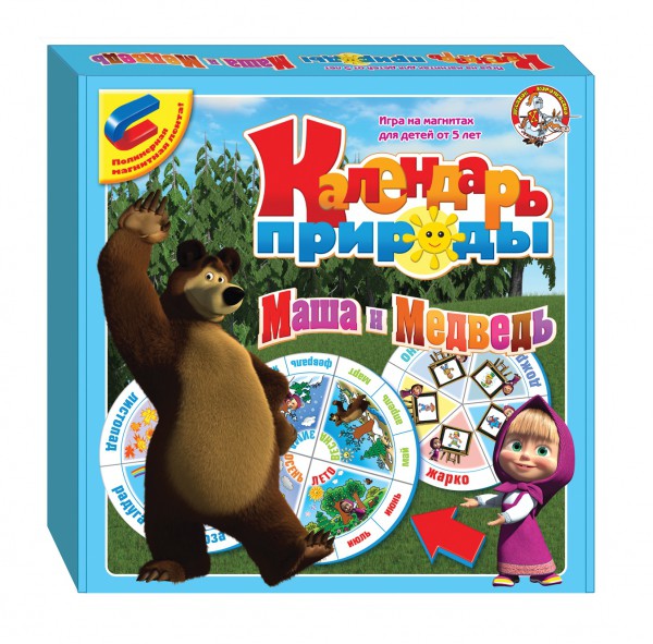 01435 Календарь природы.МАША И МЕДВЕДЬ (мягк.пазл.) 420,00 руб