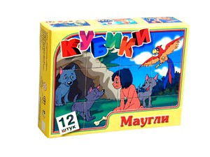 00529 Кубики Маугли (12 шт.) 150,0 руб