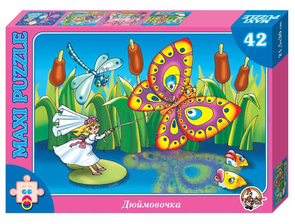 01045 Пазлы 42 эл (maxi) Дюймовочка 72,0
