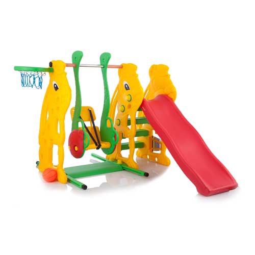 Горка с качелями Lady Bug+Rabbit Slide