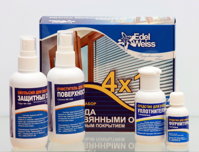 Уход за деревянными окнами с лакокрасочным покрытием (Renner) (4х1)_323,50 руб.+%