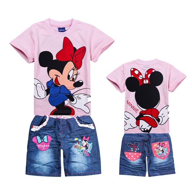 http://www.aliexpress.com/item/6sets-lot-Baby-suit-boy-girls-Sport-suits-Minnie-Mosue-children-short-sleeve-shirt-jeans-clothing/770171785.html