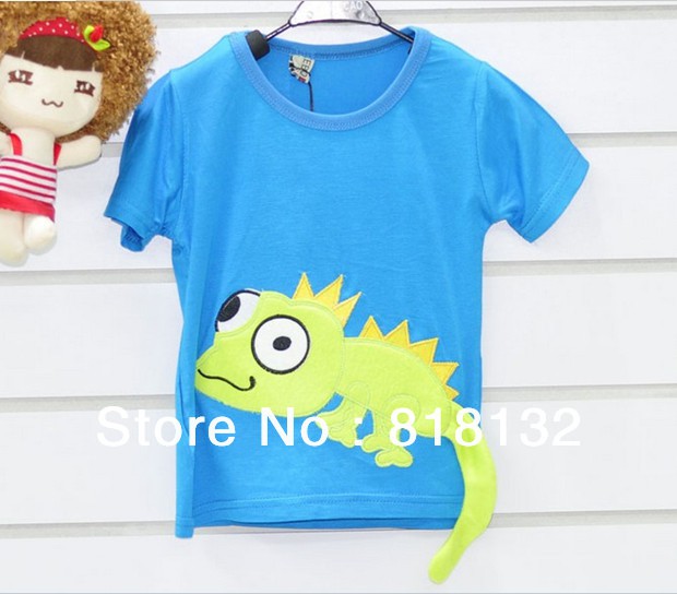 http://www.aliexpress.com/item/Free-shipping-4-piece-lot-Summer-The-chameleon-three-dimensional-cartoon-children-T-shirt-c0026/851246304.html