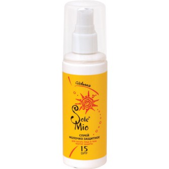 Молочко солнцезащитное Sole Mio SPF 15 100 мл (спрей).jpg