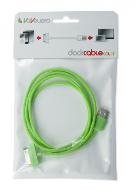 Cable Flat Dock USB color- USB-  iPhone 4/4S, iPod, iPad