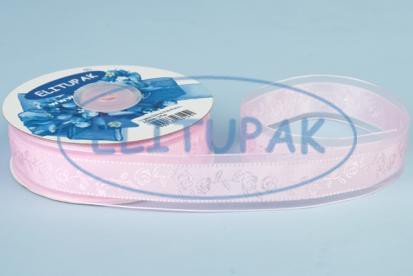 5017 Лента органза тисненая цветы розовая 2,5 см-25м 472p.jpg