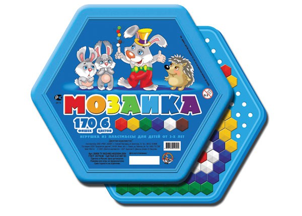 00958 Мозаика 170 шестигранных фишек, 185,00