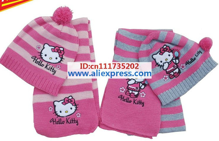 Christmas-Gift-free-shipping-2013-girl-fashion-Girls-love-hello-kitty-fashion-scarf-hat-knitting-10.jpg
