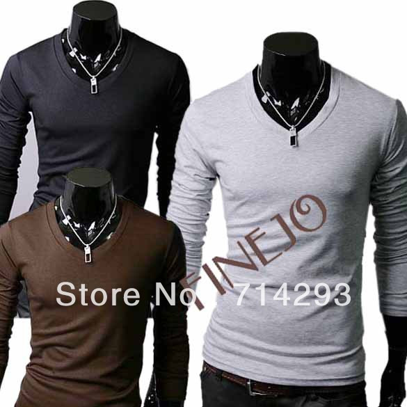 New-Slim-Fit-Cotton-Stylish-V-Neck-Long-Sleeve-Casual-Men-s-T-Shirt-Tops-Black.jpg