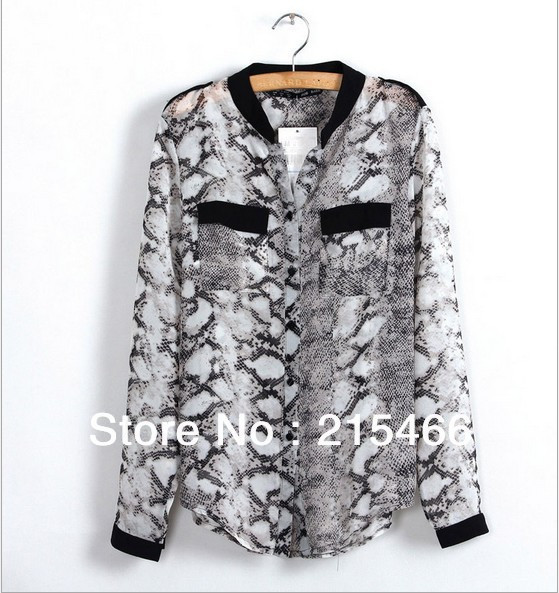 2013-spring-autumn-new-arrival-women-s-snakeskin-print-chiffon-stand-collar-blouse-with-pockets-long.jpg