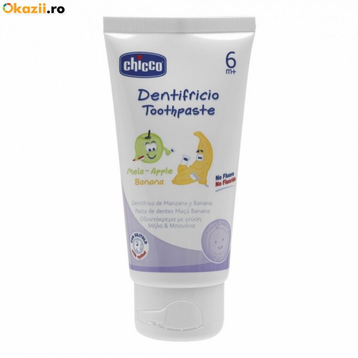 Chicco Зубная паста со вкусом яблока и банана, 50мл 00002*320*100000