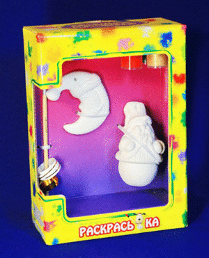 Гипсовые фигурки Игрушки на елку - Дед Мороз.gif