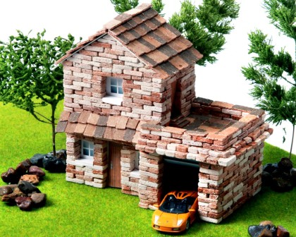 Двухэтажный дом с гаражом_445+%