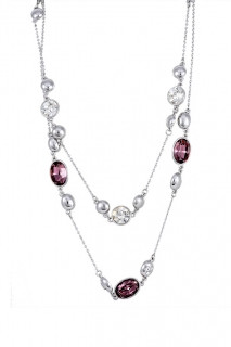 Double Row Crystal Necklace