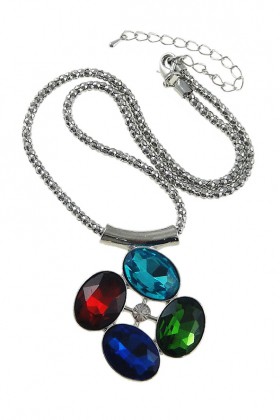 Four-Crystal Necklace