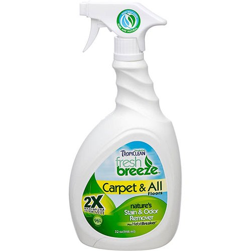 Пятновыводитель для всех типов поверхностей Tropiclean Fresh Breeze . Цена 407 руб. Объем 946 мл.