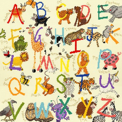 Alex Clark Sampler Animal Alfabet