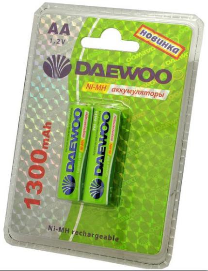 .  DAEWOO AA (1300mAh) NI-MH BL-2