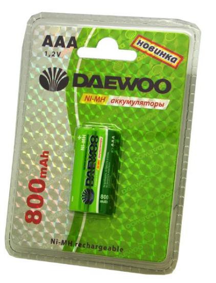 .  DAEWOO AAA ( 800mAh) NI-MH BL-2