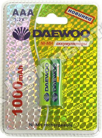 .  DAEWOO AAA (1000mAh) NI-MH BL-2