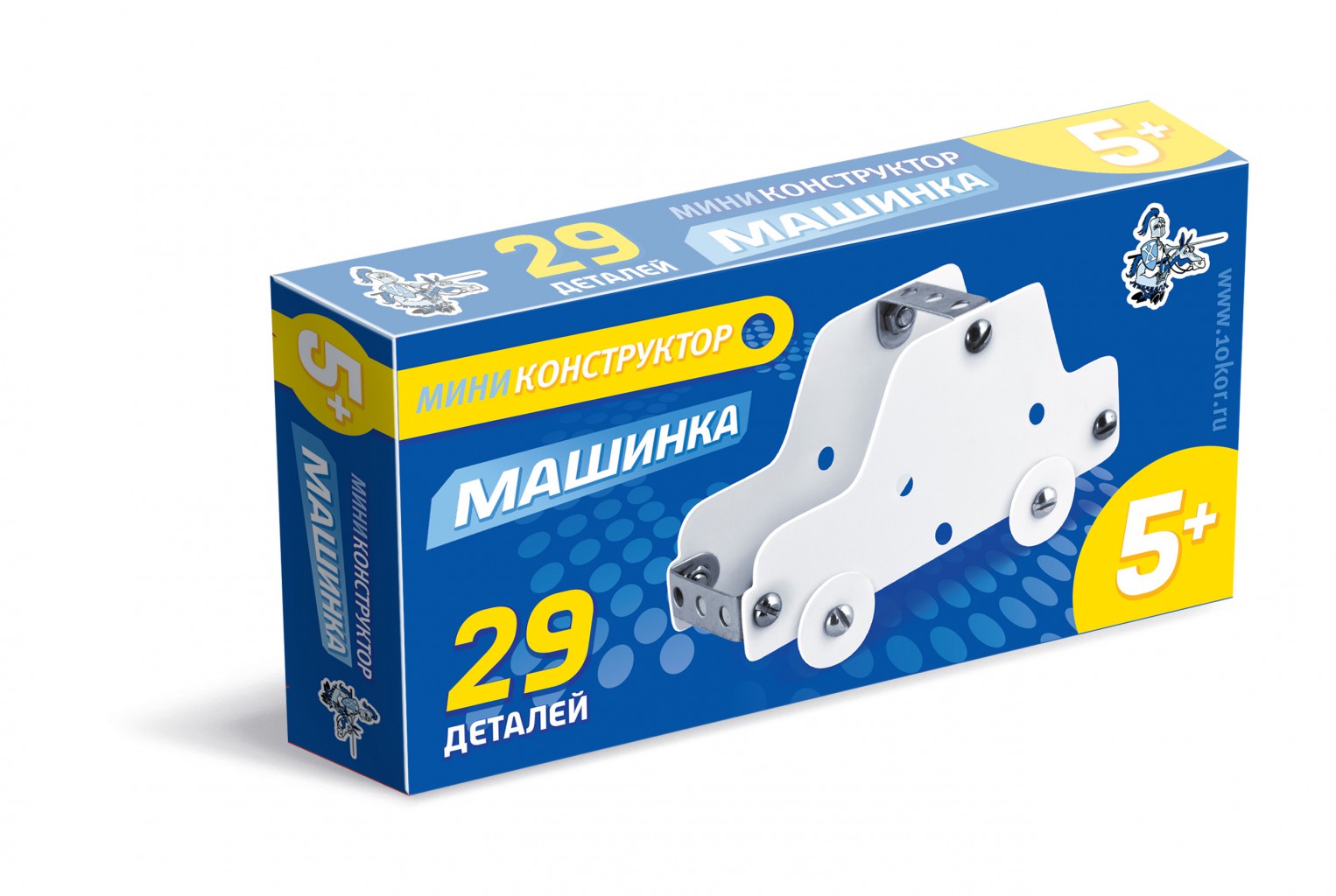 арт 01589  Конструктор  из пластика и металла мини Машинка 64 р (60,8 р) ряд 54 шт.jpeg