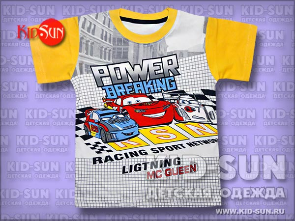 Футболка для мальчика Power McQueen   210 р.jpg