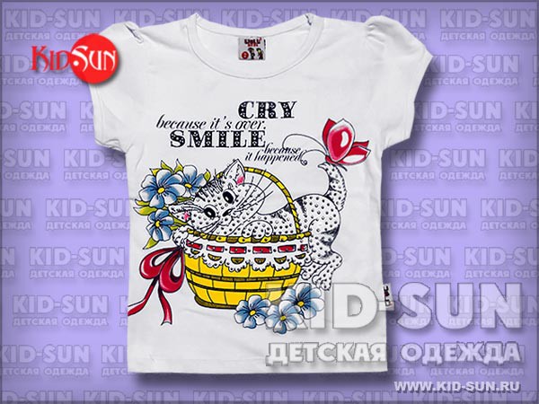 Футболка для девочки Smile  200 р.jpg