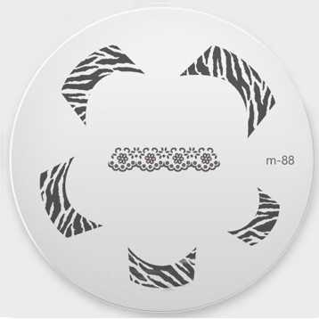  Stamping Nail art - m88