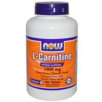 Now Foods, L-Carnitine, 1000 mg, 100 Tablets