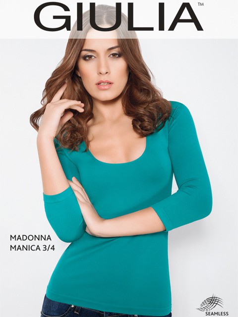 435= MAGLIA SCOLLO MADONNA MANICA 3/4