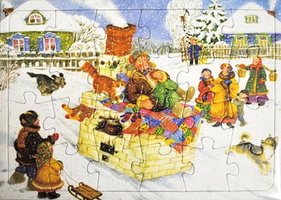 Пазл-рамка Емеля на печи_55 руб.