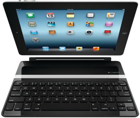   ipad Logit*ech Ultra*thin Key*board Cover Black Blu*etooth