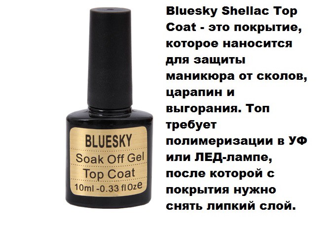 Bluesky.Top Coat. 10ml