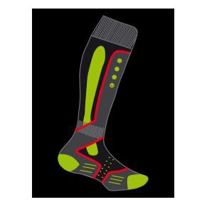 HAS007	309	BLACK-APPLE GREEN	TECH SOCK