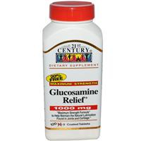 21st Century Health Care, Glucosamine Relief, Maximum Strength, 1000 mg, 120 Coated Tablets