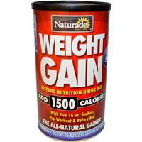 Naturade, Weight Gain, Instant Nutrition Drink Mix, Vanilla, 16.93 oz (480 g)