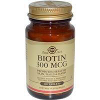 Solgar, Biotin, 300mcg, 100 Tablets