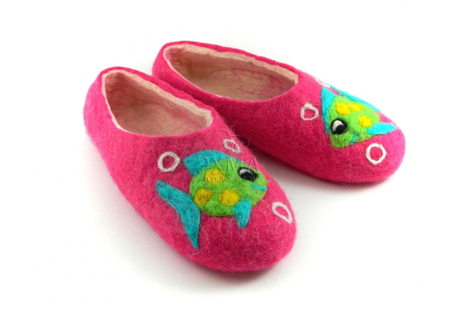 vt097 Бирюзовая рыбка на  малиновом