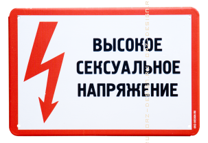 Табличка на дверь (металл) Высокое напряжение.png