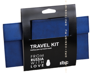 Набор для путешествий Travel kit, синий (арт.Тk 1.1), кожзам 165 руб.png