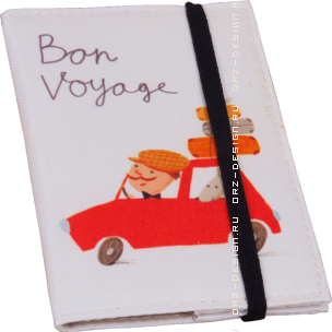 Обложка для паспорта Bon voyage (арт. Ps 1.137) (текстиль) 325 руб.png