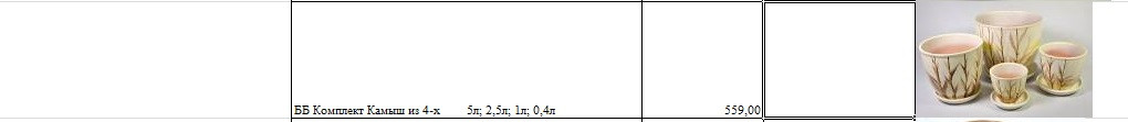 ББ Комплект Камыш из 4-х        5л; 2,5л; 1л; 0,4л.jpg